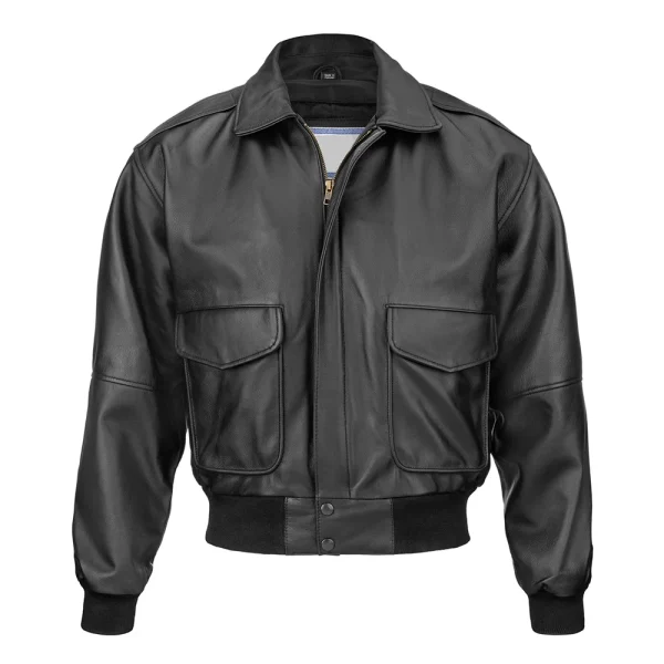 Leather Bomber Jacket