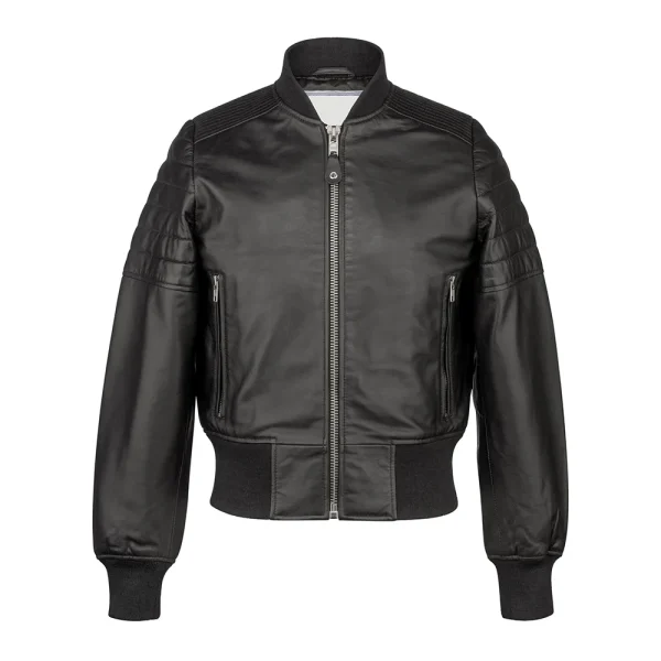 Leather Bomber Jacket